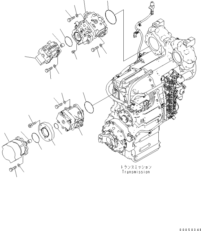 KOMATSU 708-1L-00710 Parts PUMP,LOADER PUMP