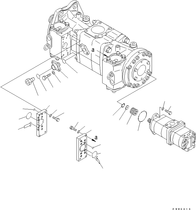 WA1200-3 S/N 50001-UP (Chassis only)