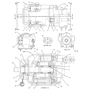 1657634 Parts scheme PUMP GP-PISTON