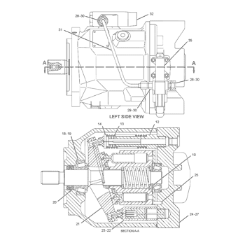 2354110 Parts scheme PUMP GP-PISTON