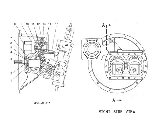 1262073 PUMP GP-MAIN HYDRAULIC Parts scheme