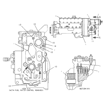 1371607 Parts scheme PUMP GP-GOV & FUEL INJ
