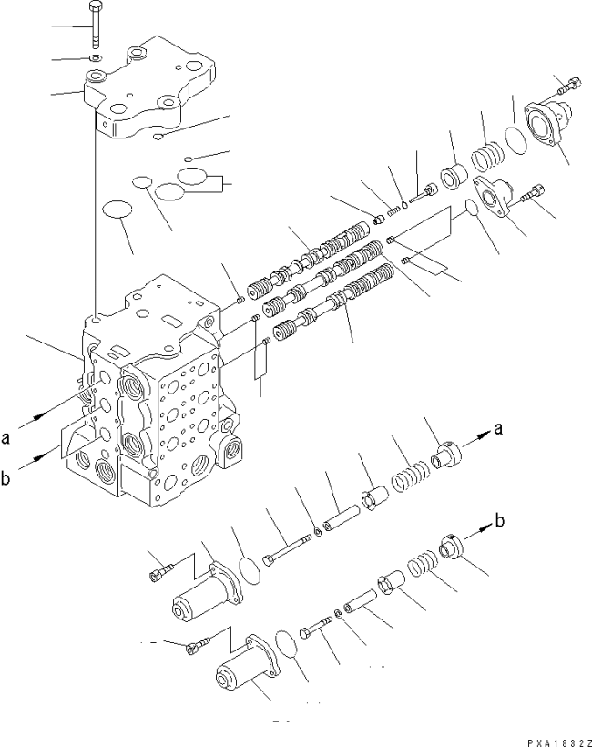 KOMATSU 723-63-21104 Parts CONTROL VALVE