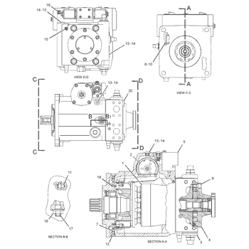 2141093 Parts scheme PUMP GP-PISTON