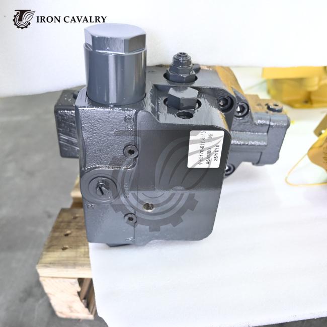 Komatsu travel motor side profile and components