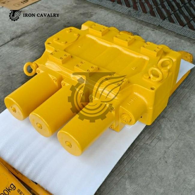 Hydraulic Main Control Valve Assembly front view showing precision components
