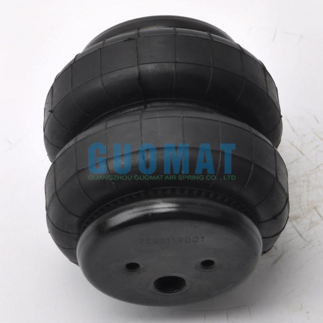 2b6X6 Black Double Convoluted Rubber Air Spring for Air Ride Suspension
