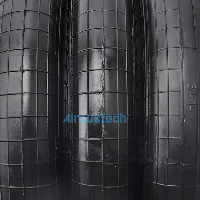 Goodyear Helper Airbag 3b14-374 Triple Convoluted Rubber 57893237400000 Cylinder Bellows