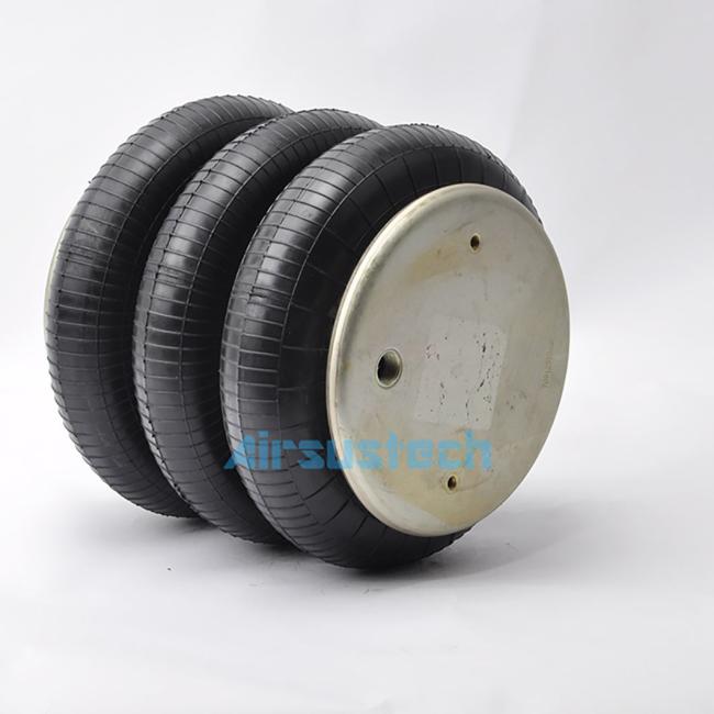 G3/8 Air Inlet 3 Convoluted Rubber Industrial Air Spring Cushion
