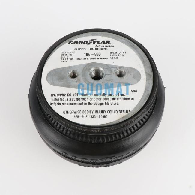 Goodyear 1b6-833 Air Spring Single Convoluted Air Spring 579912833 with Aluminum Plate