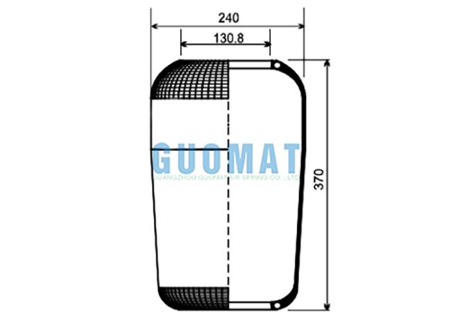 673N Contitech Air Spring Replacement for Bus Suspension