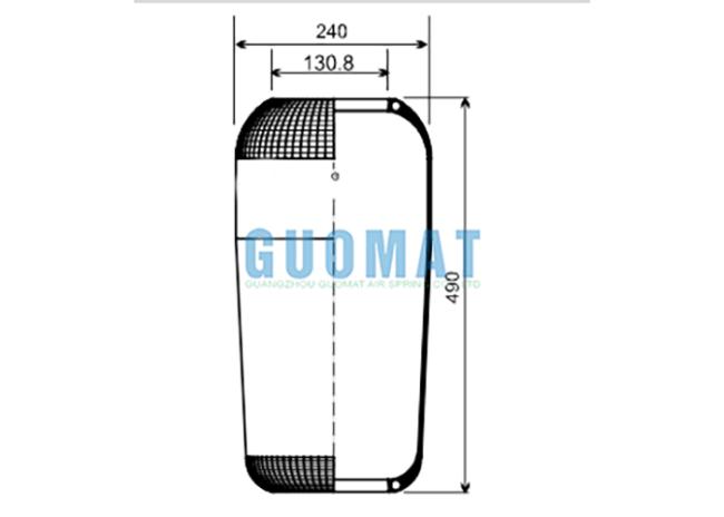 713N Contitech Bus Suspension Air Bellows - High-quality air spring for smooth ride comfort
