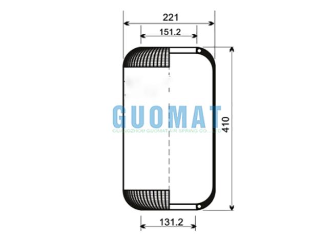 GUOMAT RZ415-28 Contitech Bus Shock Absorber and Pneumatic Bellows product photo