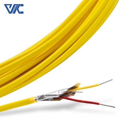 China Bright Thermocouple Extension Wire Fiberglass Insulation Compensation Cable for sale