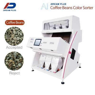 China Green / Roasted Coffee Bean Color Sorter 3 Chutes for sale