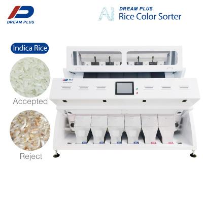Chine 6 Chutes RGB Rice Color Sorter For Rice Mill Processing Reverse Sorting à vendre
