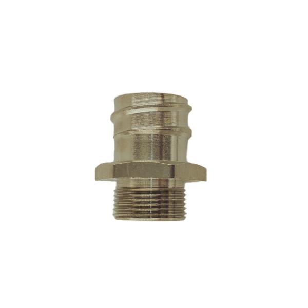 Quality Male Thread Brass Pipe Joint 1 Inch BSPP BSPT NPT Thread ANSI DIN Standard for sale