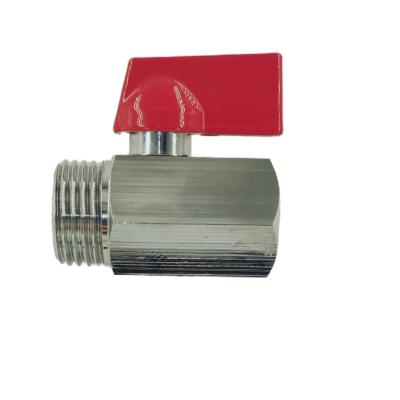 China Forged Brass Ball Valve PN30 1/4 Inch 435 psi With L Type Handle for sale