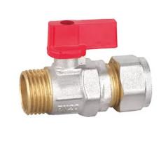 China Yuehao Brass Ball Valve Small Mini Ball Valve CE Chrome Plated Handle for sale