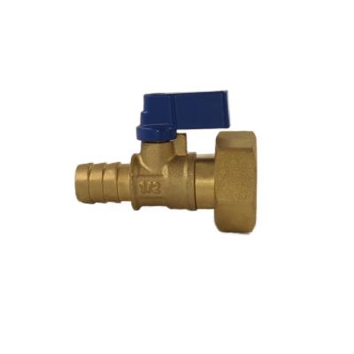 China Female Thread 5 Bar Brass Gas Cock with L Type Handle PTFE Seal for sale