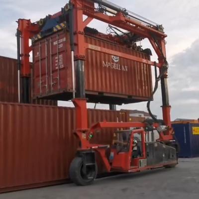 China Standard Container Straddle Carrier Manufacturer 35T For 20ft 40ft 45ft Container Lift for sale