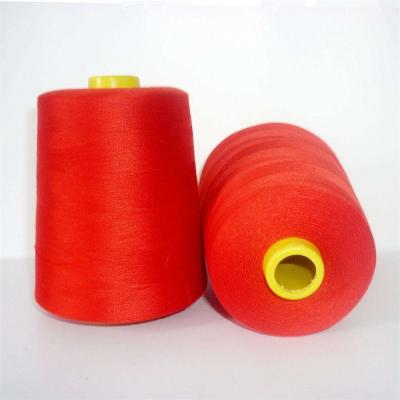 中国 5000ヤード衣類の工場縫うことのための40/2の100%ポリエステル縫う糸5000Mの円錐形 販売のため