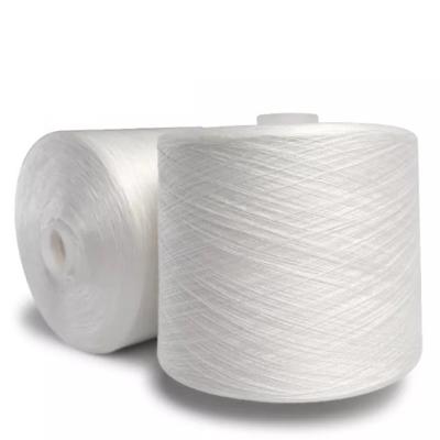 Chine 40/2 20/2 Blanc brut 100% polyester élancé Yanr Ring élancé Prix à vendre