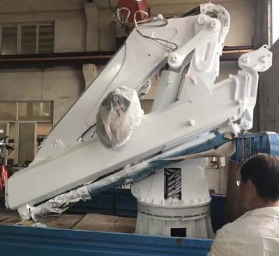 China CCS, BV, ABS Approved Compact 1-20T Marine Ship Hydraulic Folding Telescopic Crane for sale