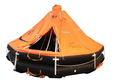 China CCS, EC, RMRS, KR Approved SOLAS 12-35 Persons Davit Launched Type Rubber Inflatable Liferaft for sale