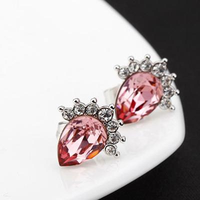 China 440250 Bright sun rain light Amethyst Earrings costume jewelry for best online jewellery shopping top fashion wholesale for sale