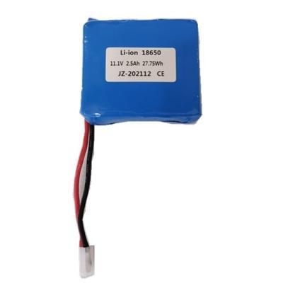 China Rechargeable Battery Pack 11.1V Lithium Battery Pack 3000mah 3s1p for sale