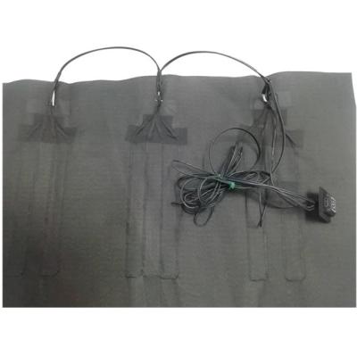 China Almohadillas calefactoras para ropa de fibra de carbono de 24K, almohadilla calefactora para silla, enchufe Micro USB en venta