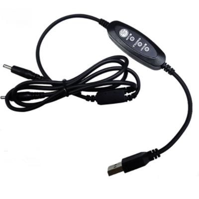 China Cable de corriente continua Usb de bajo voltaje Cable de interruptor de alimentación USB de ángulo recto de 13 cm en venta