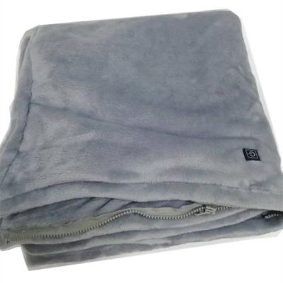 China Low Voltage Heated Infrared Blanket 80 X 150cm Safe Heated Bed Sheet With USB for sale