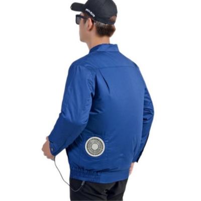 China Tela de estambre de chaqueta refrigerada por ventilador de energía de batería para mujeres y hombres Workerwear en venta