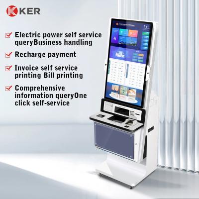 China Self-Service Kiosk Touch Screen Industrial Lcd Screen Ticket Multifunction Self Service Report Collect Terminal Kiosk à venda