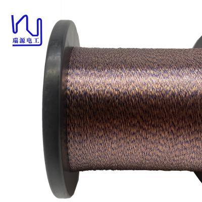 China 1uew155 Copper Litz Wire Color Blue 0.125mm*2 Stranded Magnet for sale