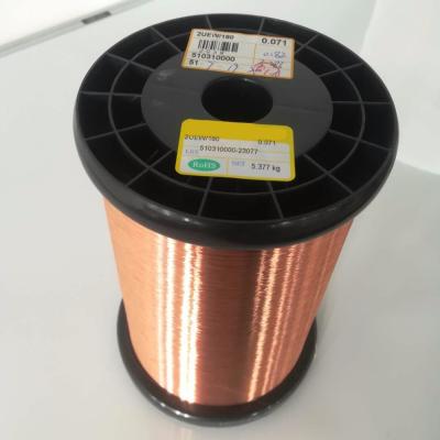 China Solderable Coils / Relays Self Bonding Enameled Copper Wire Polyurethane Insulation for sale