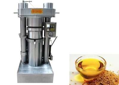 China Flax Seed Industrial Oil Press Machine Cold / Hot Pressing 60 MPa Pressure 185mm Oil Cake Diameter for sale