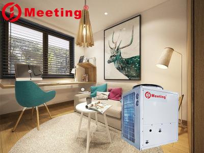 China Meeting center house air condition,heating cooling and domestic hot water, air to water heat pump 220V/380V 12-20kw for sale