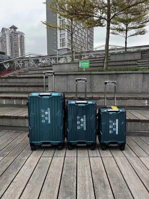 China Zippered Sturdy ABS Plastic Suitcase , Practical Luggage Set Polycarbonate for sale