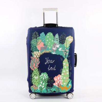 China Practical Polyester Luggage Cover Waterproof , Lightweight Suitcase Cover Plastic for sale