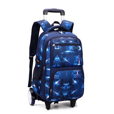 China Multiscene Boy Backpack Trolley Bag Shockproof Polyester Material for sale