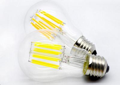 China Bulbo brillante del filamento del globo LED, bulbo blanco caliente 3300K de cristal del filamento LED en venta