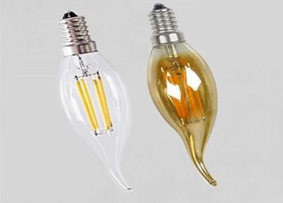 China Indoor Lighting Led Filament Lamp With Tail Glass Body Material Ac220 - 240v for sale