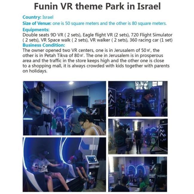 5 Games 9D VR Simulator / Motorcycle Racing Simulator 1250X3065X2338 Mm Size