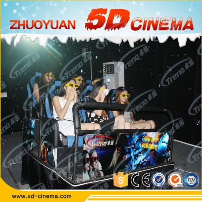 China Hydraulic System Mobile 5D Cinema With Virtual Reality Gaming Console for sale