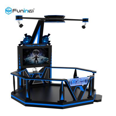 China Amusement Park Virtual World Simulator 0.9KW Black 220V 9D VR Space Walk Boxing Game Ride for sale