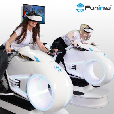 China Virtual Reality Driving Simulator 9D VR Racing Game Machine VR Motorcycle Driving Simulator for sale