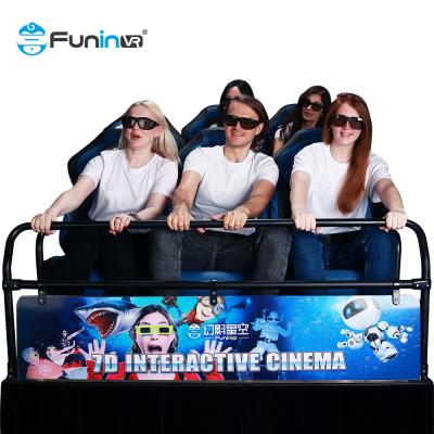 China Multiplayer CS Fights Shooting Games 7D Cinema Simulator Rider Metal Screen 6 / 9 Seats for sale